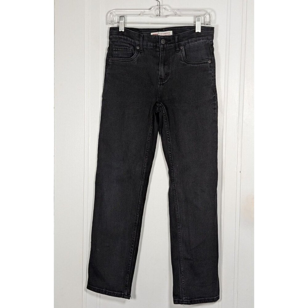 Levis Jeans 514 Womens Size 14 27x29 Black Denim Straight Leg Casual Retro Y2K